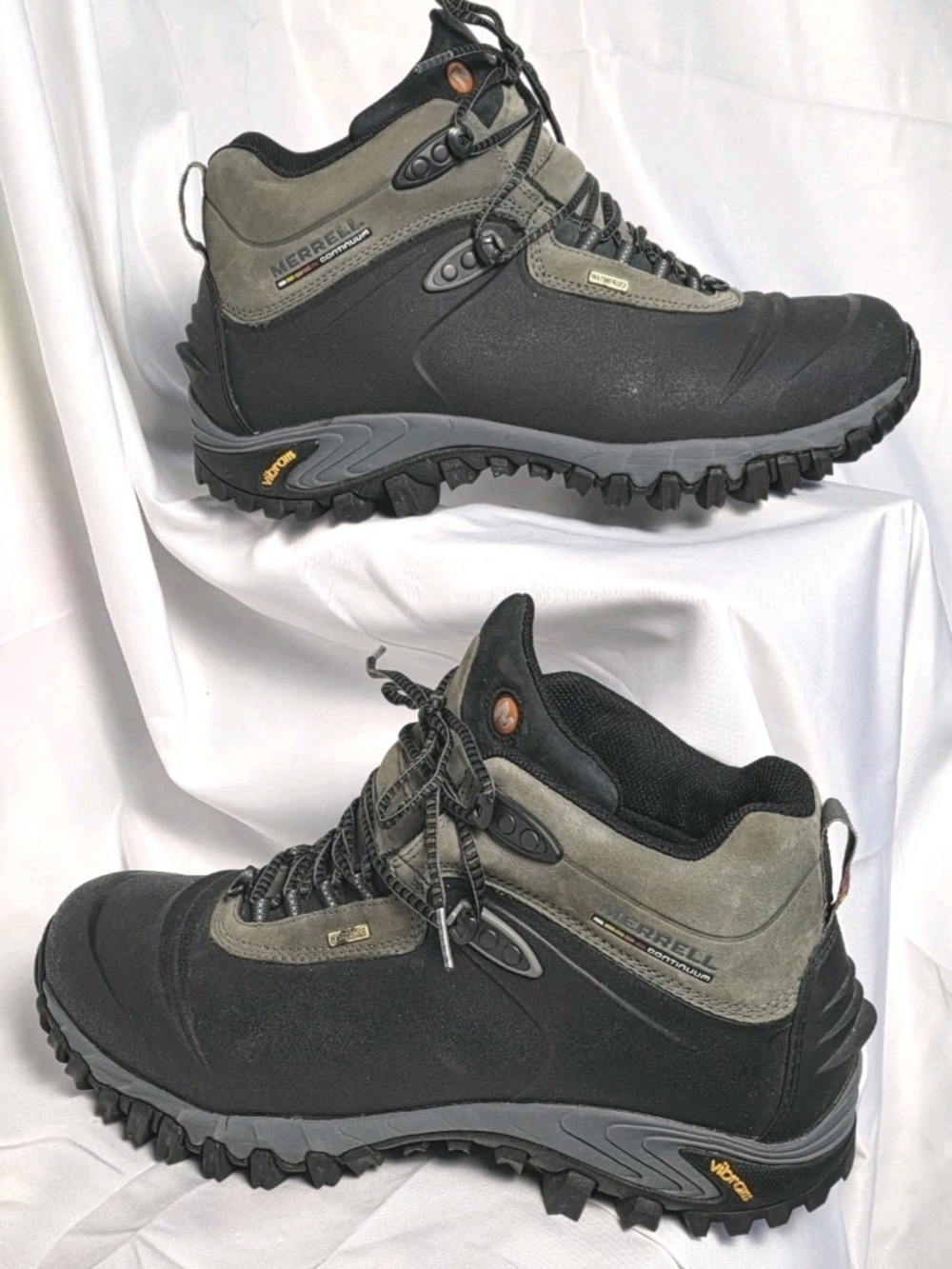 Merrell Continuum Vibram 200 Waterproof Black Winter Hiking Boots Men's Size 12